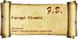 Faragó Dioméd névjegykártya