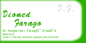 diomed farago business card